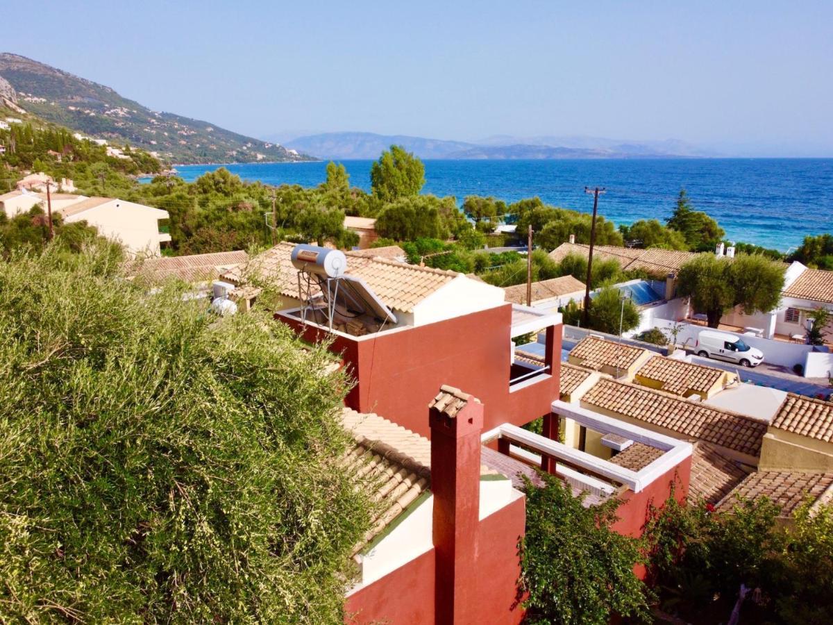 Barbati Beach Minivillas With Pool By Dadovillas Exterior foto